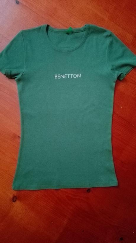 Zelené dámske/detské tričko benetton, benetton,xs