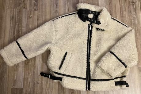 Krásna zimná kožušinová bunda, f&f,xl