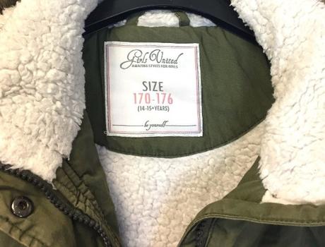 Olivovo zelená bunda s kapucňou, xs