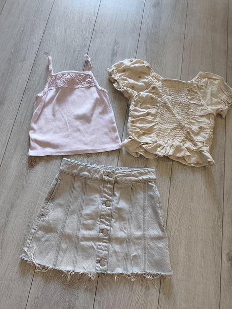 Sukňa plus 2 krát tričko zara, zara,152