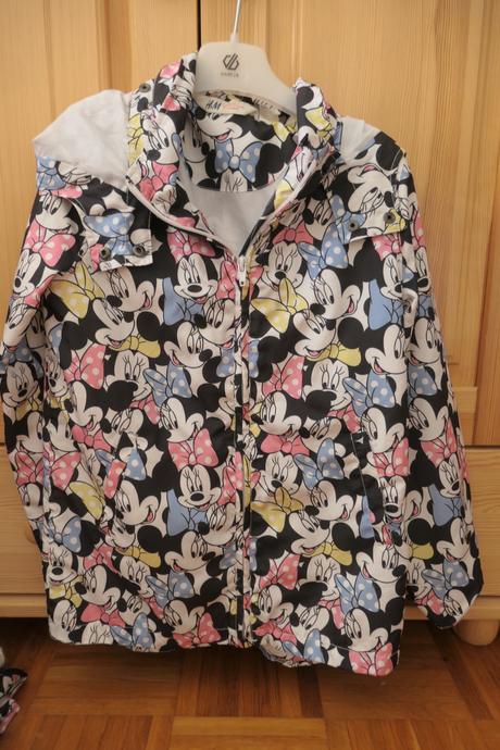 H&m minnie prechodna bundicka s kapucou 9/10, h&m,140