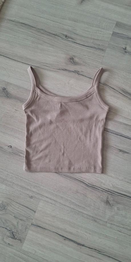 Rebrovaný crop top, sinsay,s