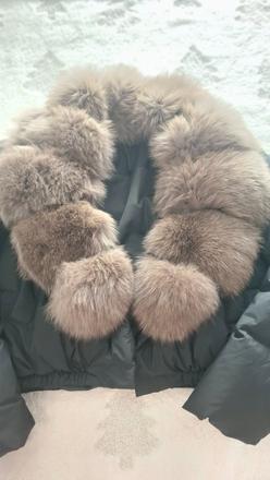 Bunda s pravou kožušinou, s