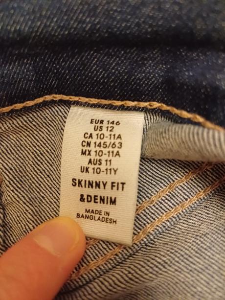 Dievčenské tenké rifle h&m, h&m,146