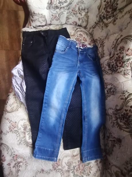 Balík veci dievča veľ. 128 už aj s poštou 4 ks, 122–134