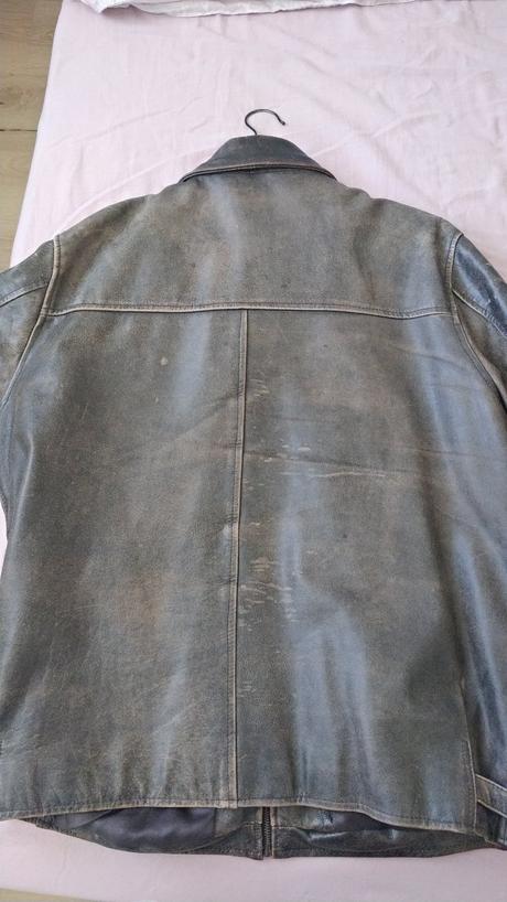 Pánska hnedá kožená bunda veľ. cca 54, 54