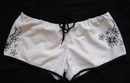 Bielo-čierne šortky vel.s, s