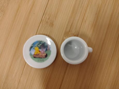 Zber mini porcelán pre bábiky macko pú 2 ks disney,