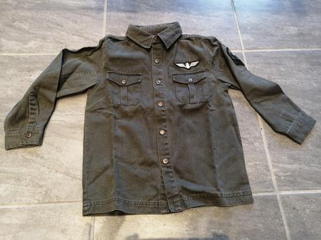 Military khaki košeľa v5-6r.,v.104, 104