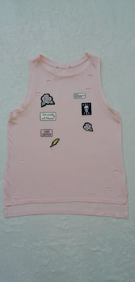 Pekné pohodlné bavlnené tričko, zara,158