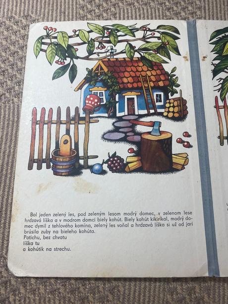 Staré retro leporelo zázračná pikola eva jílková,