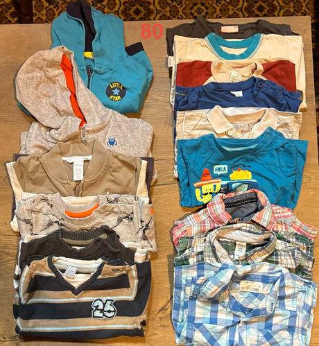 Taška s detským oblečením vel.80, 68–80