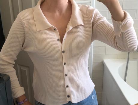 Béžový/krémový sveter s/m - 36/38, 36