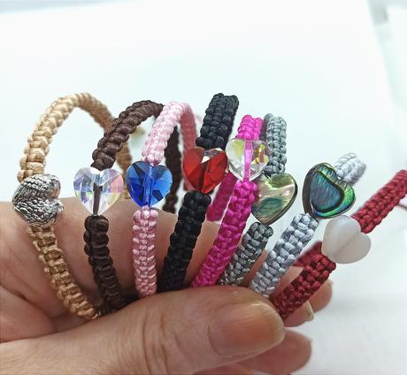 Pletené,šnúrkové handmade náramky,