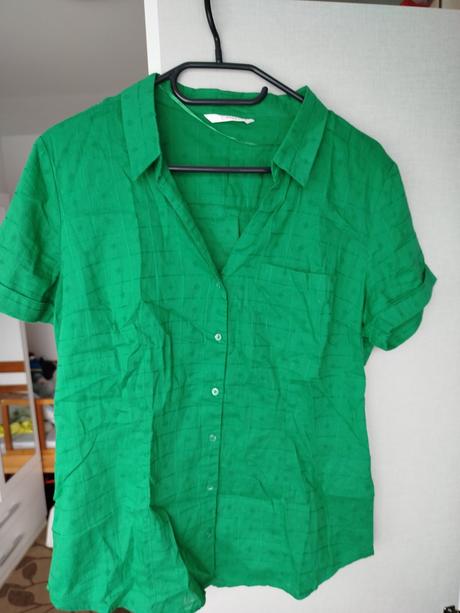 Zelená košeľa so vzorom camaieu, camaieu,36