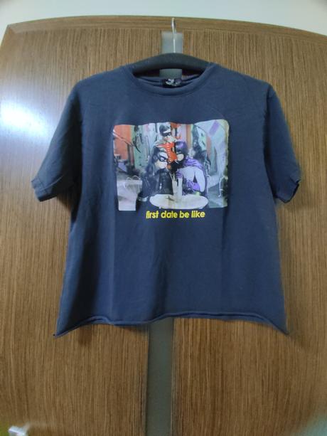 Tricko batman,bershka, vel.s ciernoseda farba, bershka,s