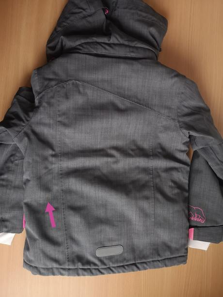 Šedá lyžiarska bunda v. 116/122, authority,116