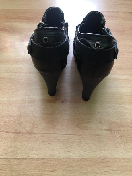 Kožené topánky na podpätku, 36