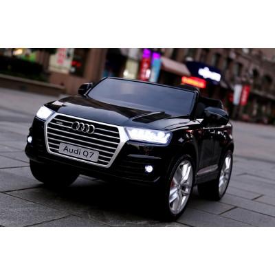 Elektrické autíčko audi q7 new, čierne lakované, e,