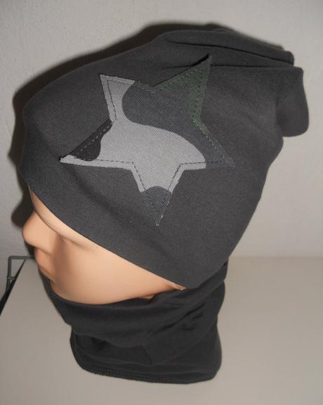 Set - čiapka šmolko + tunel na krk , 56 - 152