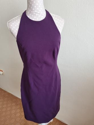 Temnofialové šaty karen millen veľ. 38, 38