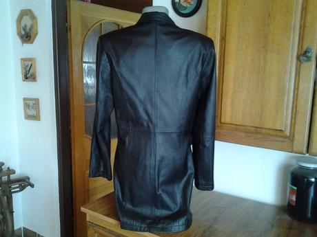 Pravý kožený kabat, xxl