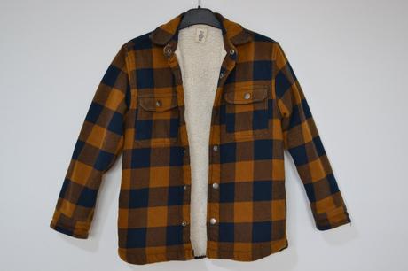 Detská károvaná bunda 134, h&m,134