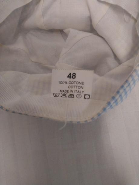 Detská modro biela čiapočka s mackom, italy, 48 cm, <50