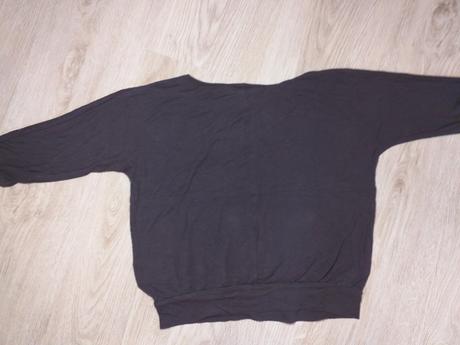 Čierne tričko s 3/4 rukávmi h&m, h&m,134