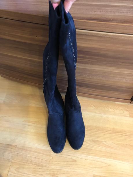 Vysoke modre prechodne cizmy, graceland,36