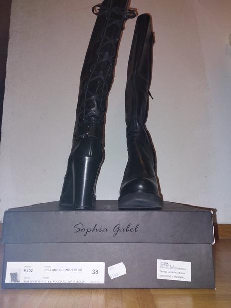 Dámske kožené čižmy, 38