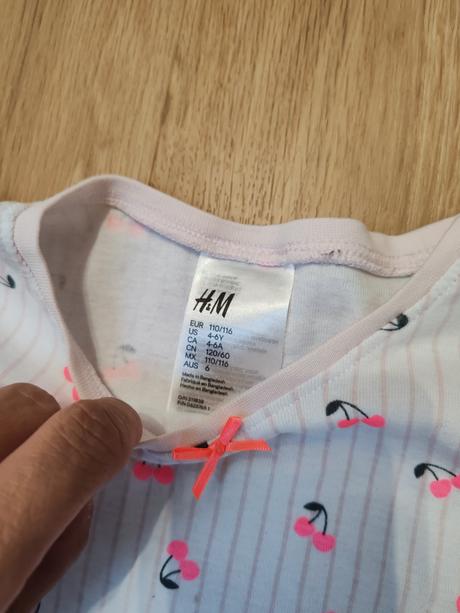 Bavlnene pyzama h&m 110 116, h&m,110