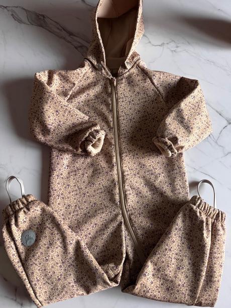 Softshell overal wheat s kvetmi 98-104, 104