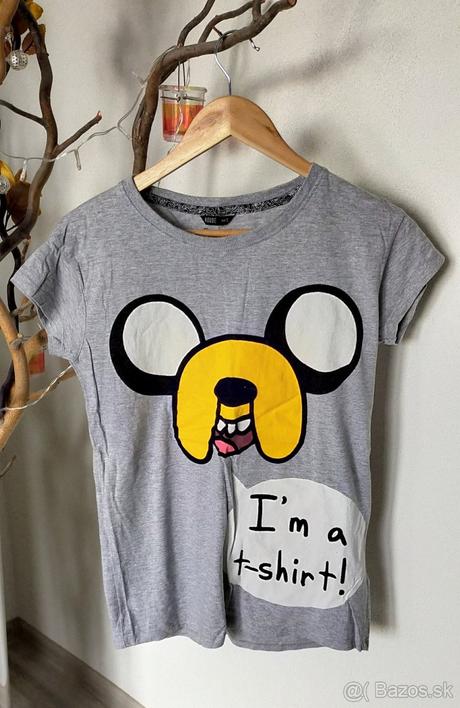 Sivé tričko cartoon network, s