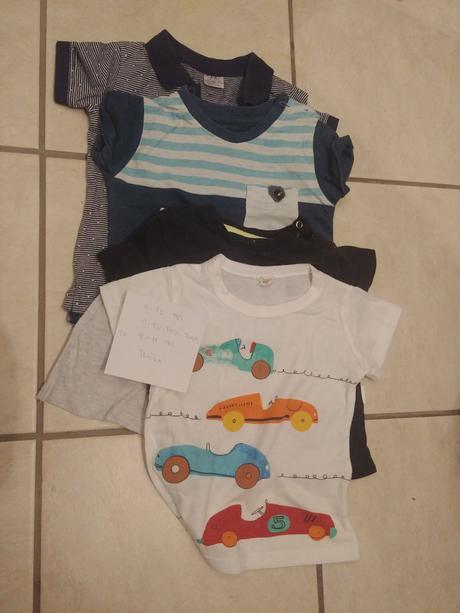 Balíik oblečenia pre chlapca, 9-12mesiacov, 86–98