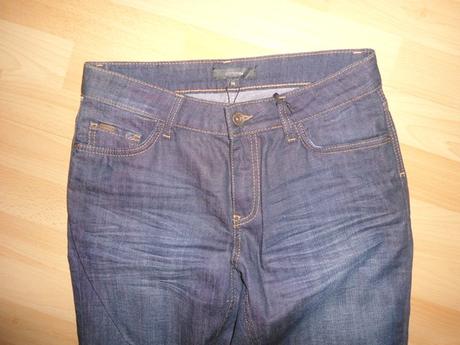 Tmavomodre slim-fit rifle, s