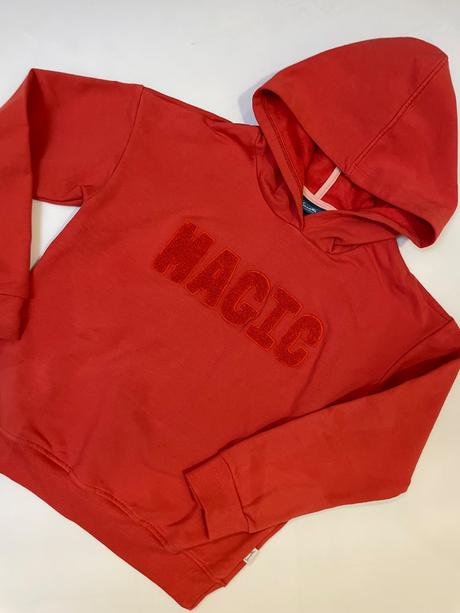 Kvalitná tehlová mikina bio bavlna, sanetta,134 / 140