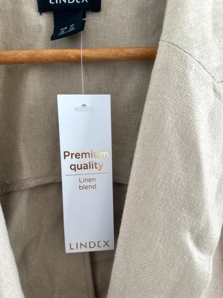 Lindex premium kvalita  béžové ľanové sako, lindex,m