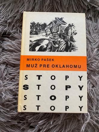 Stará retro kniha muž pre oklahomu stopy 1984,