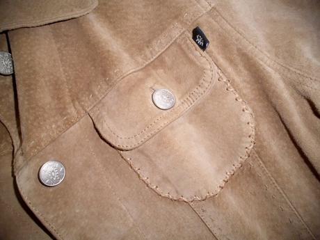 Kožený kabátik m-l, l