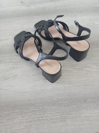 Dámske sandálky na podpätku, deichmann,38