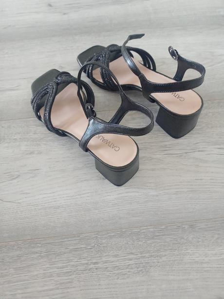 Dámske sandálky na podpätku, deichmann,38
