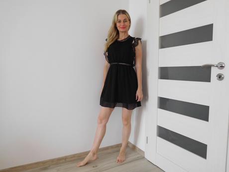 Šaty čierne, dámske 38,v, 36