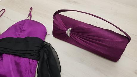 Spolocenske šaty + taška, xs