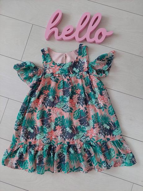 Šaty s prestrihom 116, kiki&koko,116