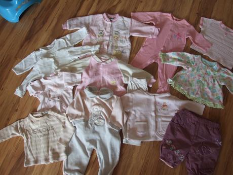 Balík oblečenia pre dievčatko od 0-3,4 m., 50–62