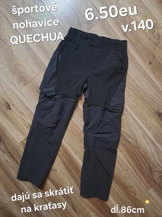 Športové nohavice quechua, 140