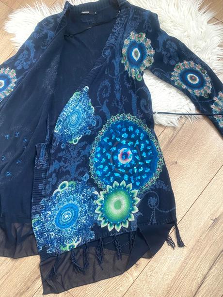Desigual asymetricky kardigan s/m, desigual,s