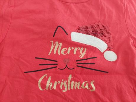 Tričko s vianočným vzorom veľ.104-110, 104