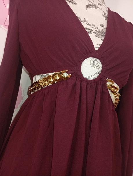 Šaty s retiazkou, pás elastický, m